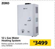 Zero 12Ltr Gas Water Heating System