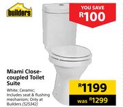 Builders Miami Close-Coupled Front Flush Toilet Suite