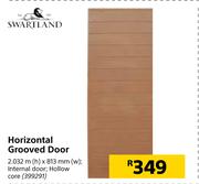 Swartland Horizontal Grooved Door 2.032m(h) X 813mm(w)