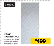 Dortello Dakar Internal Door 2.032m X 813mm X 40m