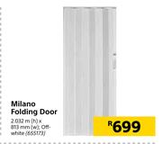 Milano Folding Door 2.032m(h) x 813mm(w) 
