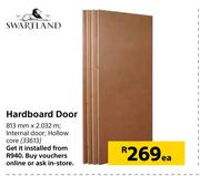 Swartland Hardboard Door 813mm X 2.032mm-Each