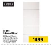 Dortello Lagos Internal Door 2.032m X 813mm X 40mm