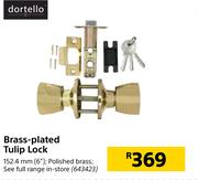 Dortello Brass-Plated Tulip Lock