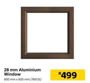 28mm Aluminium Window 600mm X 600mm