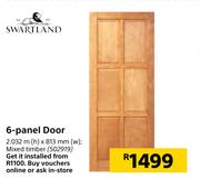 Swartland 6-Panel Door 2.032m(h) X 813mm(w)