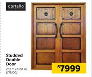 Dortello Studded Double  Door 2.12m X 1.751m