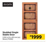 Dortello Studded Single Stable Door 2.032mm(h) X 813mm(w)