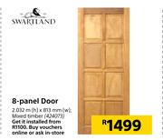 Swartland 8-Panel Door 2.032m(h) X 813mm(w)