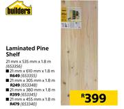Builders Laminated Pine Shelf 21mm X 305mm X 1.8m