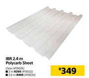 IBR 2.4m Polycarb Sheet