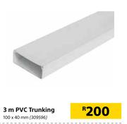 3m PVC Trunking 100 X 40mm