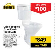 Builders Close Coupled Front Flush Toilet Suite