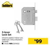 Builders 3 Lever Lock Set