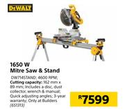 Dewalt 1650W Mitre Saw & Stand