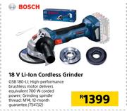 Bosch 18V Li-Ion Cordless Grinder