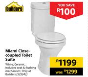 Builders Miami Close Coupled Toilet Suite
