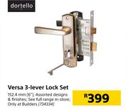 Dortello Versa 3 Lever Lock Set