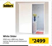 Builders White Slider