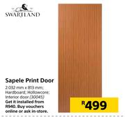 Swartland Sapele Print Door