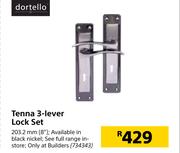 Dortello Tenna 3 Lever Lock Set