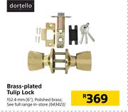 Dortello Brass Plated Tulip Lock