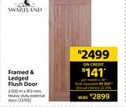 Swartland Framed & Ledged Flush Door