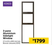 Kenzo 3 Panel Aluminium Sidelight Window