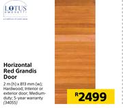 Lotus Horizontal Red Grandis Door
