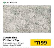 PG Bison Square Line Postform Top