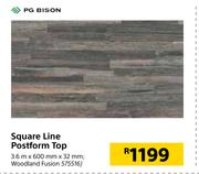 PG Bison Square Line Postform Top