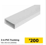 3m PVC Trunking 100 x 40mm