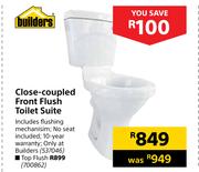 Builders Close Coupled Top Flush Toilet Suite
