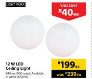 LightWorx 12WLED Ceiling Light-Each