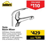 Builders Style Basin Mixer