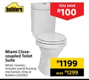 Builders Miami Close Coupled Toilet Suite