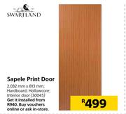 Swartland Sapele Print Door 2.032mm X 813mm