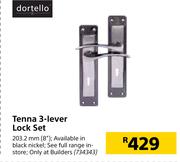 Dortello Tenna 3-Lever Lock Set