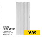 Milano Folding Door (Off White) 2.032m(h) x 813mm(w) 