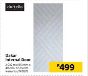 Dortello Dakar Internal Door 2.032m X 813mm X 40m