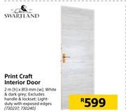 Swartland Print Craft Interior Door 2m(h) X 813mm(w) 