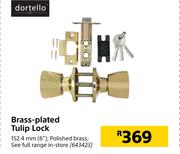 Dortello Brass Plated Tulip Lock