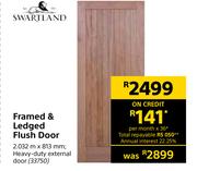 Swartland Framed & Ledged Flush Door