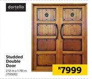 Dortello Studded Double Door 2.12m x 1.751m