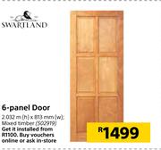 Swartland 6 Panel Door 2.032m (h) x 813mm (w)