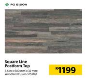 PG Bison Square Line Postform Top