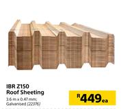 IBR Z150 Roof Sheeting 3.6m x 0.47mm-Each