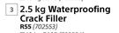 Fired Earth Damp X 2.5kg Waterproofing Crack Filler