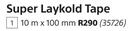 abe Super Laykold Tape (10m x 100mm)