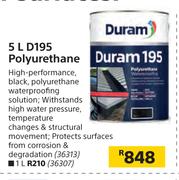 Duram 5Ltr D195 Polyurethane